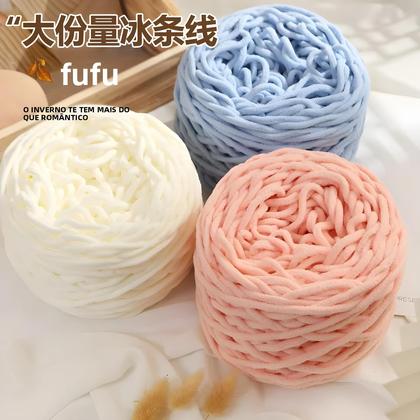 Imagem de Fio De Veludo 150g Chenille Poliéster Para Tricô Manual, Crochê, Suéter, Chapéu, Cobertor DIY