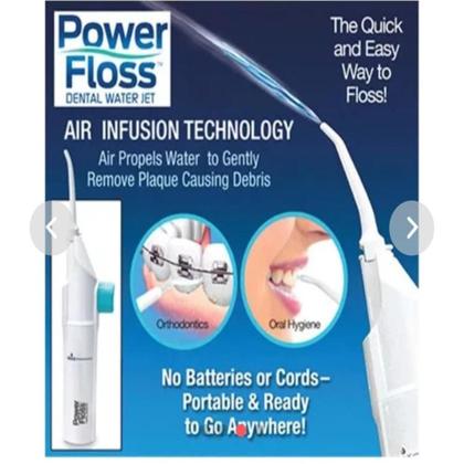 Imagem de Fio dental automatico irrigador oral jato de agua limpeza portatil passeio viagem leva na bolsa 