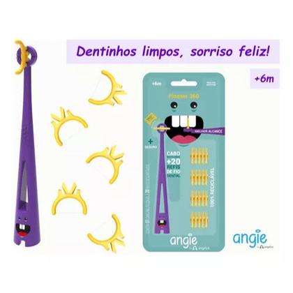 Imagem de Fio Dental com Cabo Angelus Flosser 360 - 20 Unidades