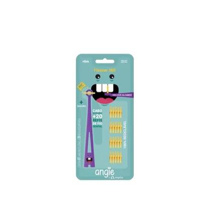 Imagem de Fio Dental com Cabo Angelus Flosser 360 - 20 Unidades