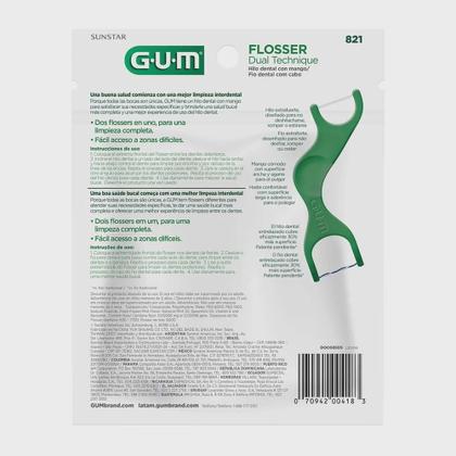 Imagem de Fio Dental Gum Flosser Dual Technique 20 Unidades