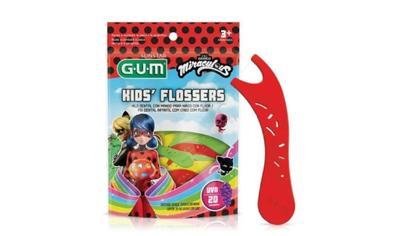 Imagem de Fio Dental Infantil Com Cabo Flosser Miraculous Gum 20 Unidades