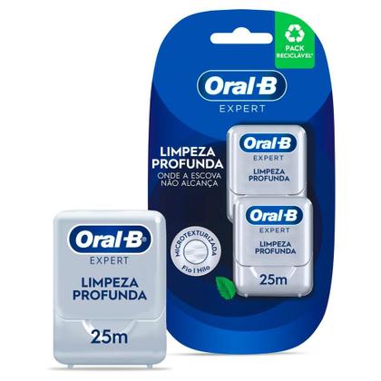 Imagem de Fio Dental Oral-B Expert Limpeza Profunda com 2 Unidades de 25m cada