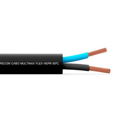 Imagem de Fio Elétrico Cabo PP Flexível 1KV HEPR 2 Vias X 6MM Preto Cobrecom