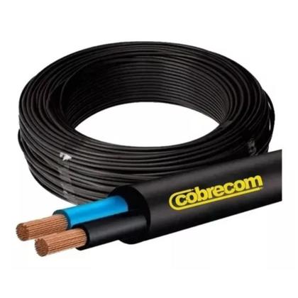 Imagem de Fio Elétrico Cabo PP Flexível 1KV HEPR 2 Vias X 6MM Preto Cobrecom