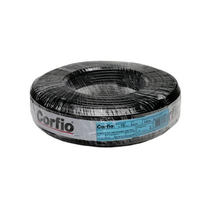 Imagem de Fio Elétrico Fléxivel Corfio 10mm Rolo 100m Cabo Azul