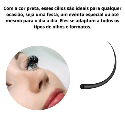 Imagem de Fio Extensão Cílios Cherry W 5D Curvatura M 0.07 Mix 7 A 12mm Preto