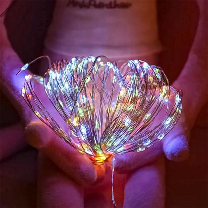 Imagem de Fio Fada Cordão De Led 5 Metros Decoração Varal De Luz Usb