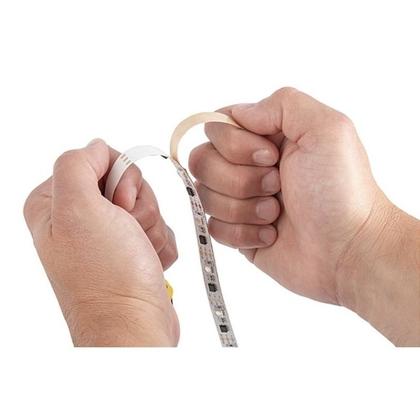 Imagem de fio fita led luz 2m 120 LEDs pilha autocolante COLORIDA