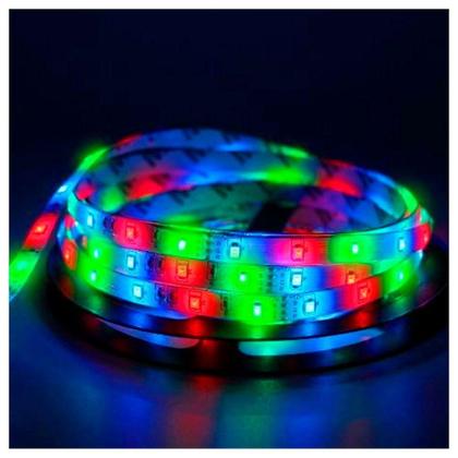 Imagem de Fio Fita Led Luz Colorida 120 Lâmpadas Led 2m à Pilha