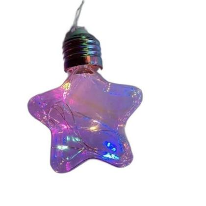 Imagem de Fio Led 10 Lâmpadas Estrelas Fio Fada Usb E Pilha Aa