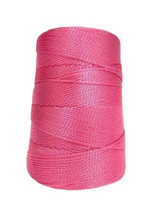 Imagem de Fio Náutico Cordão 500G 3Mm 500M Croche Trico Bolsa Rosa