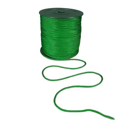 Imagem de Fio Náutico Cordão Corda Vermelho Verde 3mm - Rolo 100 Metros