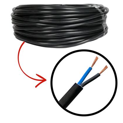 Imagem de Fio Pp Cabo Eletrico Preto 2x4,00mm Rolo Com 40 Metros