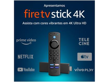Fire TV Stick Amazon 4K HDMI - compatível com Alexa - Amazon Fire