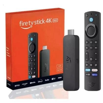 Imagem de Fire TV Stick Com Alexa 4K Max Última Geração 16GB Streaming HDMI, WiFi6, Apps de Streaming e TV Gratuita
