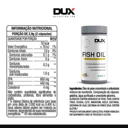 Imagem de Fish Oil Dux Nutrition - 120 Cápsulas