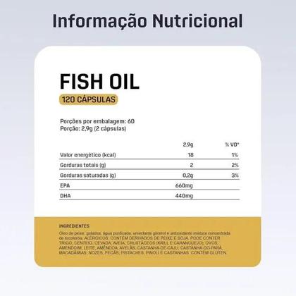 Imagem de Fish Oil Ômega 3 Concentrado 120 Cápsulas Dux Nutrition