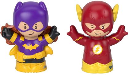 Imagem de Fisher-Price Little People DC Super Friends Figure Pack, Conjunto de 7 figuras de personagens super-heróis para crianças e crianças pré-escolares de 18 meses a 5 anos