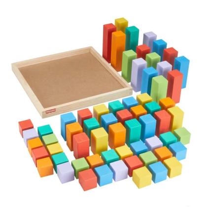 Imagem de Fisher-Price Pirâmide de Blocos de Madeira - Mattel