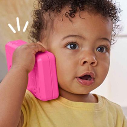 Imagem de Fisher Price Telefone Rosa Deluxe Aprendizagem - Mattel