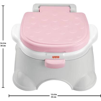 Imagem de Fisher Price Troninho Básico 3 em 1 Rosa Mattel HGW36