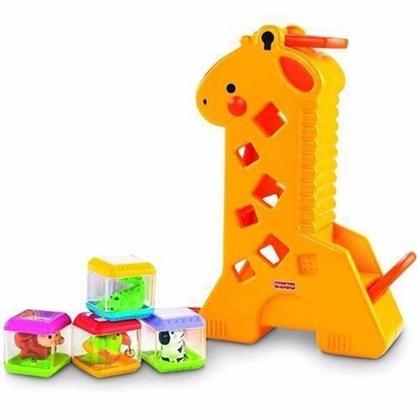 Imagem de FisherPrice Brinquedo para Bebês Girafa com Blocos Mattel B4253