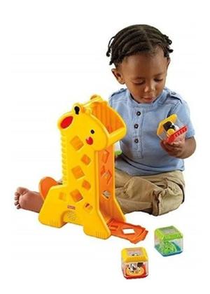 Imagem de FisherPrice Brinquedo para Bebês Girafa com Blocos Mattel B4253