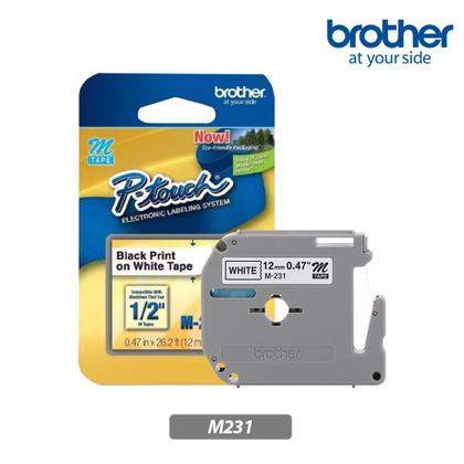 Imagem de Fita 12 Mm Preto / Branco M231 8 Metros - Brother