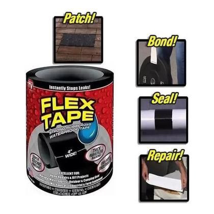 Imagem de Fita Adesiva Cola Tudo Para Vedação Flex Tape a Prova Dágua