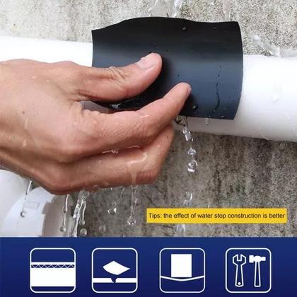 Imagem de Fita Adesiva Cola Tudo Para Vedação Flex Tape a Prova Dágua