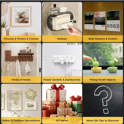 Imagem de Fita adesiva dupla face transparente  Opções de 3M/5M, adequada para várias superfícies lisas