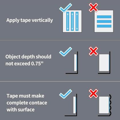 Imagem de Fita adesiva dupla face transparente  Opções de 3M/5M, adequada para várias superfícies lisas