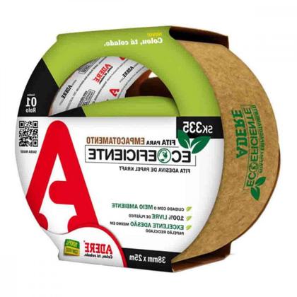 Imagem de Fita Adesiva Embalagem Adere Papel Kraft Marrom Sk335 Eco 38Mm X 25M