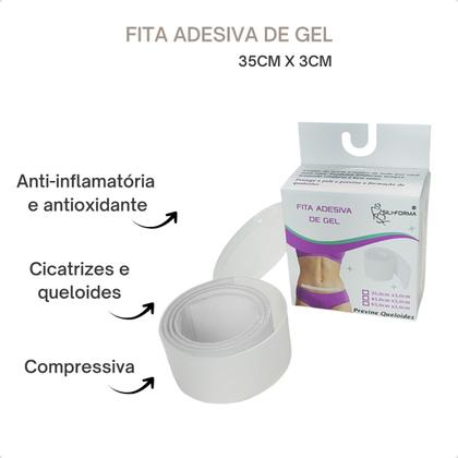 Imagem de Fita Adesiva Hidratante Cicatrizante Hipertrófica Queloide Siliforma