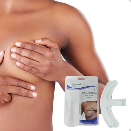 Imagem de Fita Adesiva Mastopexia Mamoplastia Formato T Anti Queloide 