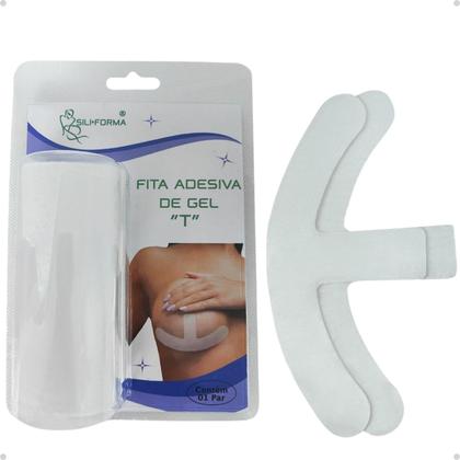 Imagem de Fita Adesiva Mastopexia Mamoplastia Formato T Anti Queloide 