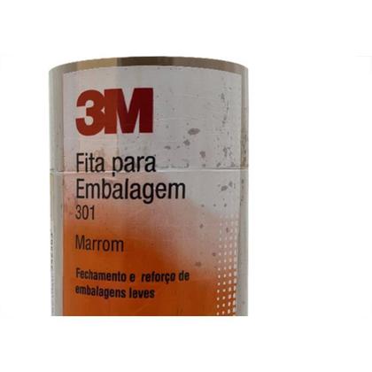 Imagem de Fita Adesiva P/Embalagem Marrom 3M 48 X 50 - Kit C/4 RL