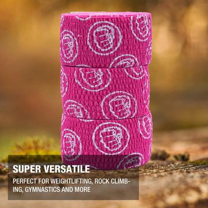 Imagem de Fita adesiva para levantamento de peso WOD Nation, pacote com 3, 23 pés/rolo