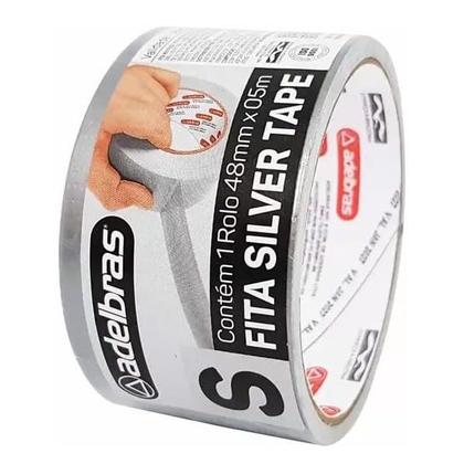 Imagem de Fita Adesiva Silver Tape Reforçada 48MM X 5M Prata