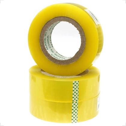Imagem de Fita Adesiva Tranparente Larga Com Alta Resistencia Para Embalar Caixas Largura 40mm X 300 Metros