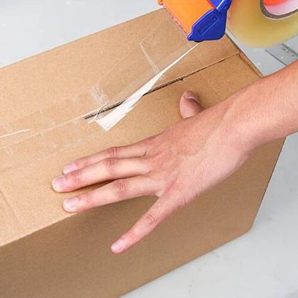 Imagem de Fita Adesiva Tranparente Larga Com Alta Resistencia Para Embalar Caixas Largura 40mm X 300 Metros