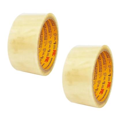 Imagem de Fita Adesiva Transparente 45mx45mm Scotch 3M - 4 Unidade