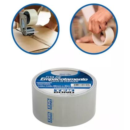 Imagem de Fita adesiva transparente 48 mm x 40 m
