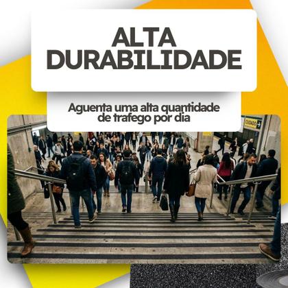 Imagem de Fita Antiderrapante 5 Metros Fita Adesiva Preta 50mm Para Escada Piso Diversos Materiais