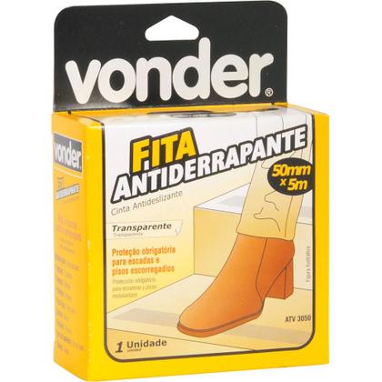 Imagem de Fita antiderrapante 50mmx5m transparente - Vonder