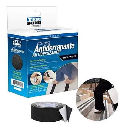 Imagem de Fita antiderrapante preta 50mmx5m tek bond