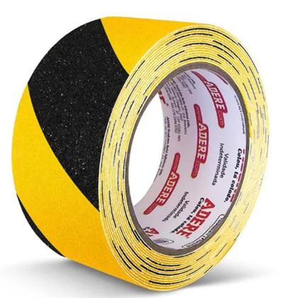 Imagem de Fita Antiderrapante Zebrada Preta/Amarela 50mmx5m -  Adere