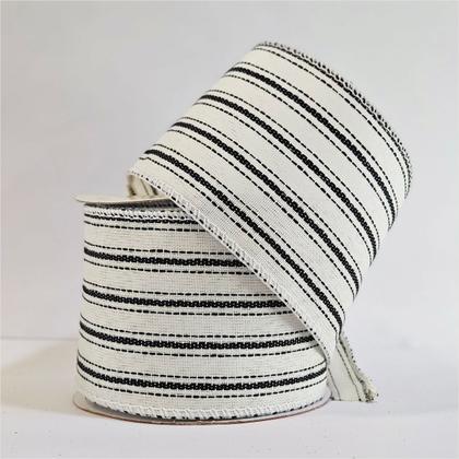 Imagem de Fita Aramada Tecido Branco Esverdeado 63MM X 5M