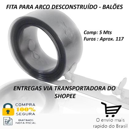 Imagem de Fita Arco Descontruído Suporte Balão Tira Bexiga Aniversário Arranjo Enfeite Estrutura Decoração